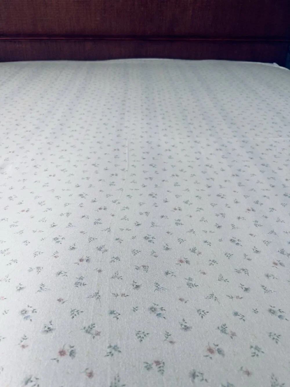 WESTPOINT STEVENS Double Flat Sheet Mini Floral Pastel Cotton Poly 78